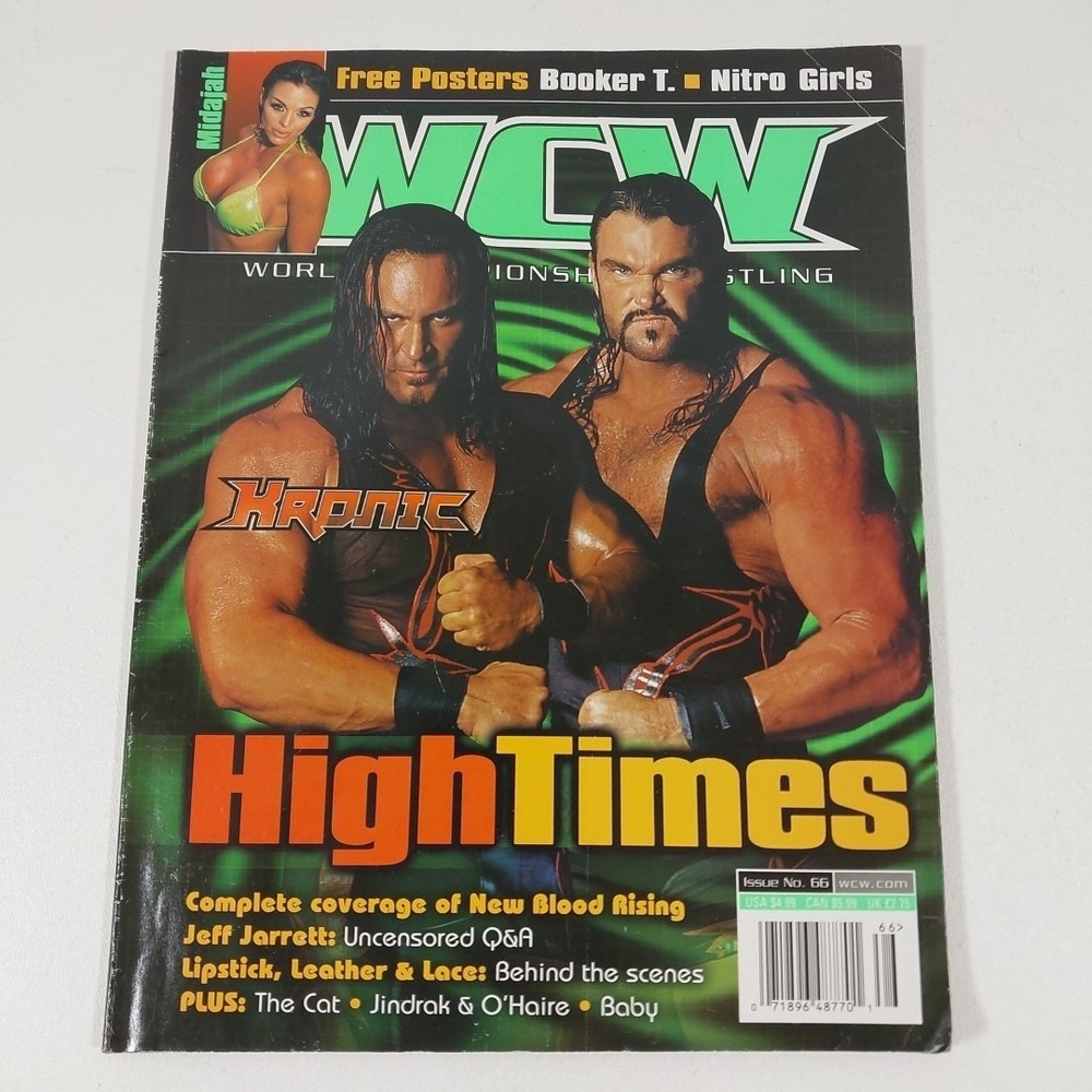 VINTAGE 2000 WORLD CHAMPIONSHIP WRESTLING WCW HIGH TIMES KRONIC MAGAZINE #66